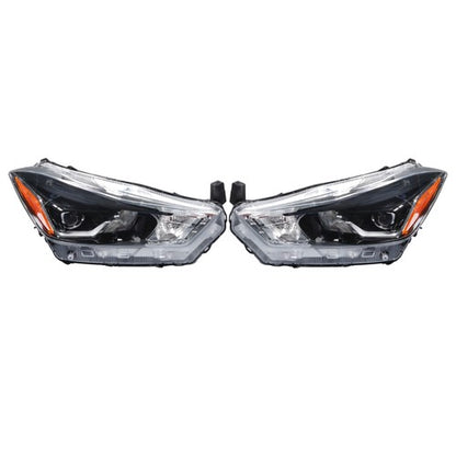 Solid Spare LH+RH Side Headlights Headlamps Clear Lens For Nissan Kicks SR 2018 2019 2020
