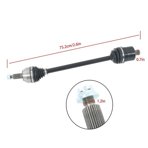 Solid Spare 1333124 1333439 Rear Right/Left CV Axles Drive Shaft For Polaris XP 1000 2014-18