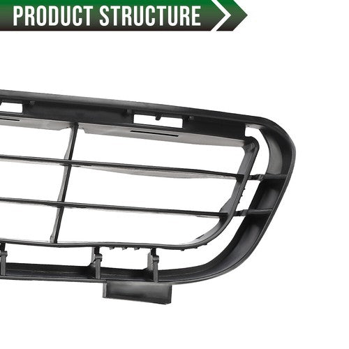 Solid Spare Fit For 2007-2009 Toyota Camry Front Bumper Lower Grille Grill Assembly Black
