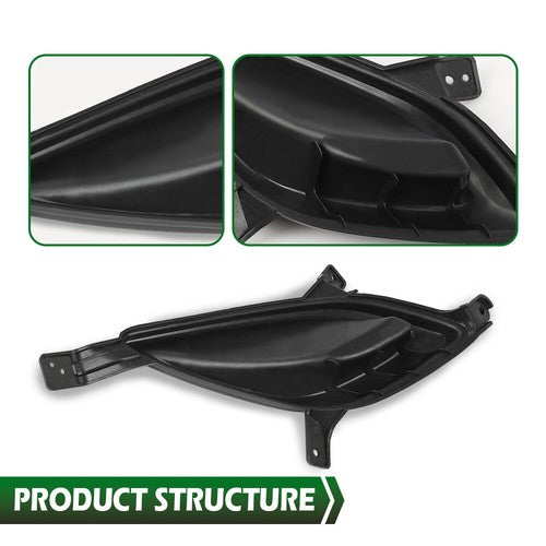 Solid Spare Fit For 2011-2013 Hyundai Elantra Front Bumper Insert Fog Light Cover Left+Right