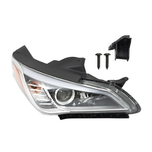 Solid Spare Headlight Headlamp Assembly For Hyundai Sonata 2015-17 Clear Halogen Right Side