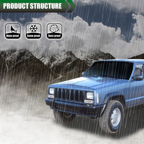 Solid Spare Fit For 97-01 Jeep Cherokee XJ Clear Bumper Lights + Signal Corner Turn Lamps