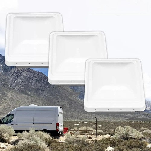 Solid Spare 3Pcs Fit For 14" x 14" Roof Vent Cover Camper RV Trailer Ventline White