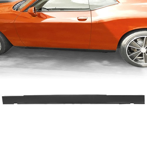 Solid Spare Left Side Exterior Rocker Panel Side Skirt Extension For Dodge Challenger 08-14