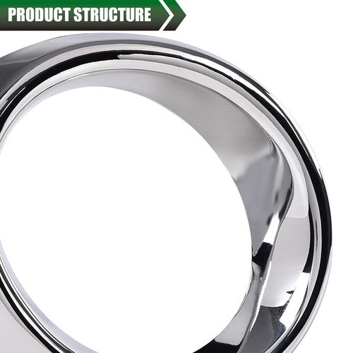 Solid Spare Front Bumper Fog Light Trim Left+Right Chrome Fit For 13-15 Lexus ES300h ES350
