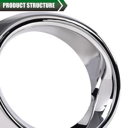 Solid Spare Front Bumper Fog Light Trim Left+Right Chrome Fit For 13-15 Lexus ES300h ES350