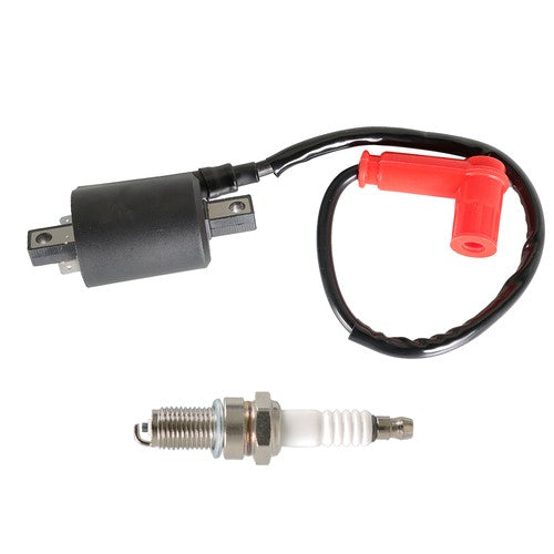 Solid Spare For Yamaha Gas Golf Cart G2 1985-1991 G5 1990-1995 Ignition Coil & Spark Plug