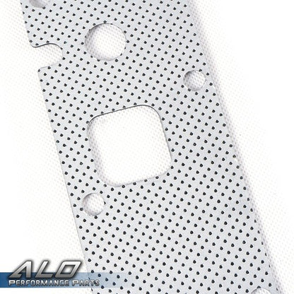 Solid Spare Exhaust Manifold Gasket L+R Bolt Stud Fit For 2003-2008 Ram 1500 2500 3500 5.7L