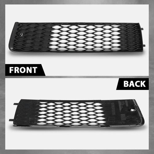 Solid Spare Fit For 2010-2015 Audi Q7 Front Bumper Grille Outer Cover Left+Right Side