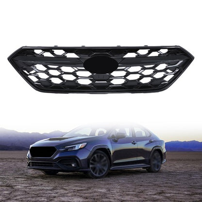 Solid Spare Compatible For Subaru WRX 2022 2023 2024 Front Bumper Center Honeycomb Grille
