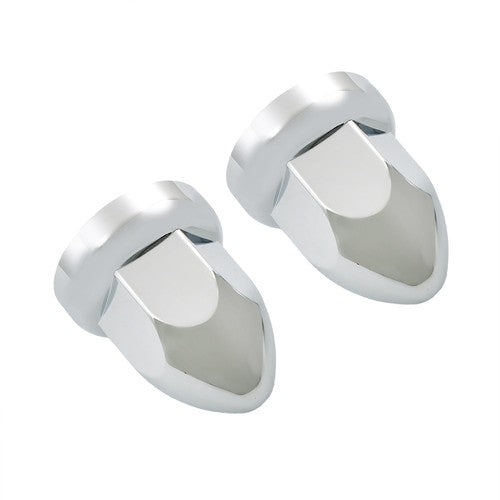 Solid Spare 40pcs ABS Chrome 33mm Push-on Bullet Flanged Lug Nut Covers for Semi Trucks