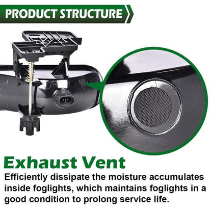 Solid Spare Fit For 99-02 GMC Sierra 00-06 Yukon Smoke Lens Bumper Fog Lights Driving Lamps