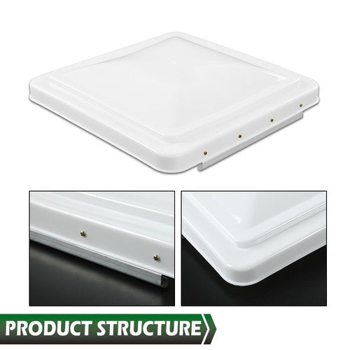 Solid Spare 3 Pack 14"X14" RV Replacement Roof Vent Cover White Camper (Trailer) Vent Cover