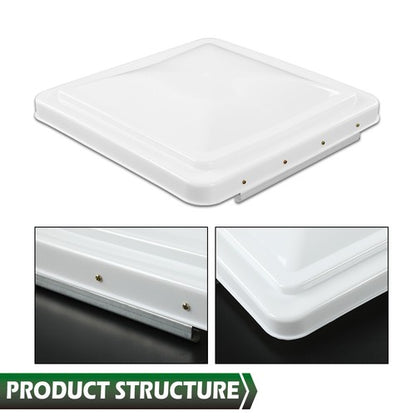 Solid Spare 3 Pack 14"X14" RV Replacement Roof Vent Cover White Camper (Trailer) Vent Cover