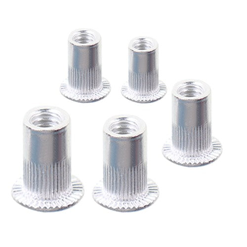 Solid Spare 300 Pcs Aluminum Rivet Nut Rivnut Nutsert Kit 150pcs Metric + 150pcs SAE