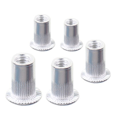 Solid Spare 300 Pcs Aluminum Rivet Nut Rivnut Nutsert Kit 150pcs Metric + 150pcs SAE
