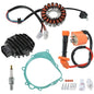 Solid Spare Ignition Coil Spark Plug Regulator Rectifier Stator For Suzuki LTZ400 LT-Z400 US