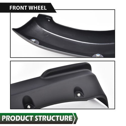 Solid Spare Pocket Rivet Style Bolt on Fender Flares Fit For 2019-2023 Chevy Silverado 1500