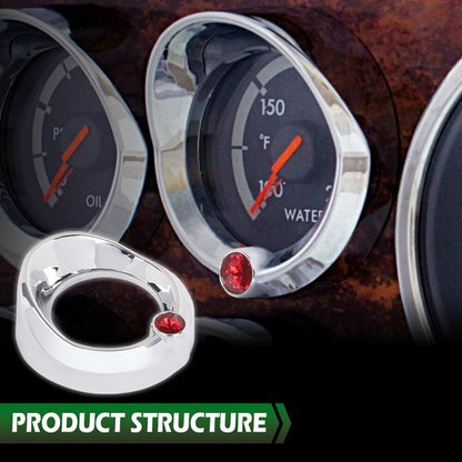 Solid Spare New Fit For Gauge Cover for Older Freightliner Century Red Jewel Visor 2 3/8 New