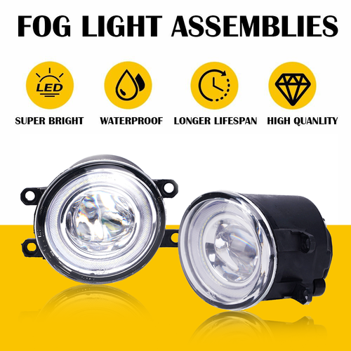 Pair LED Fog Light For 2012-2014 Toyota Camry SE XSE Front Bumper Lamps w/Wiring