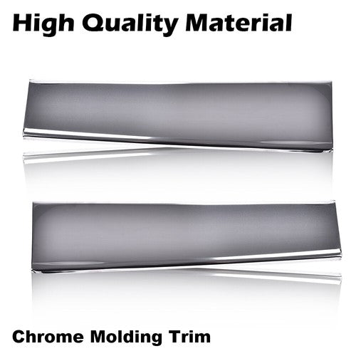 Solid Spare Fit For 81-88 Cutlass Supreme Front Lower Fender Chrome Molding Trim Left&Right