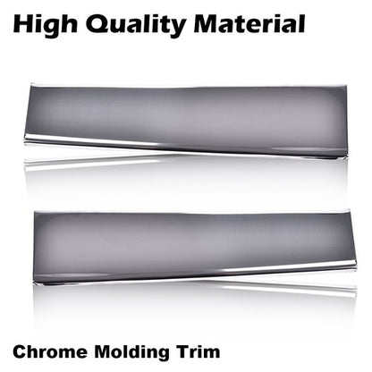 Solid Spare Fit For 81-88 Cutlass Supreme Front Lower Fender Chrome Molding Trim Left&Right