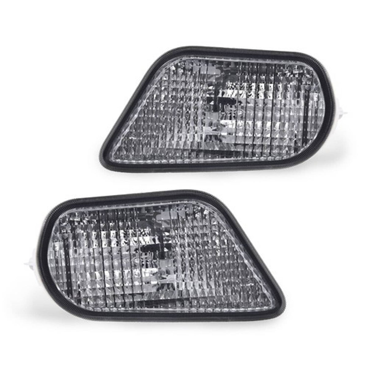 Solid Spare Fit For 98-02 Pontiac Firebird Trans Am Front Corner Turn Signal Lights Housings