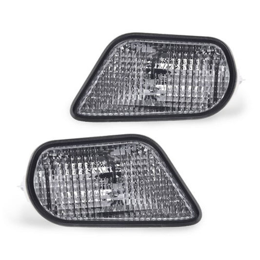 Solid Spare Fit For 98-02 Pontiac Firebird Trans Am Front Corner Turn Signal Lights Housings