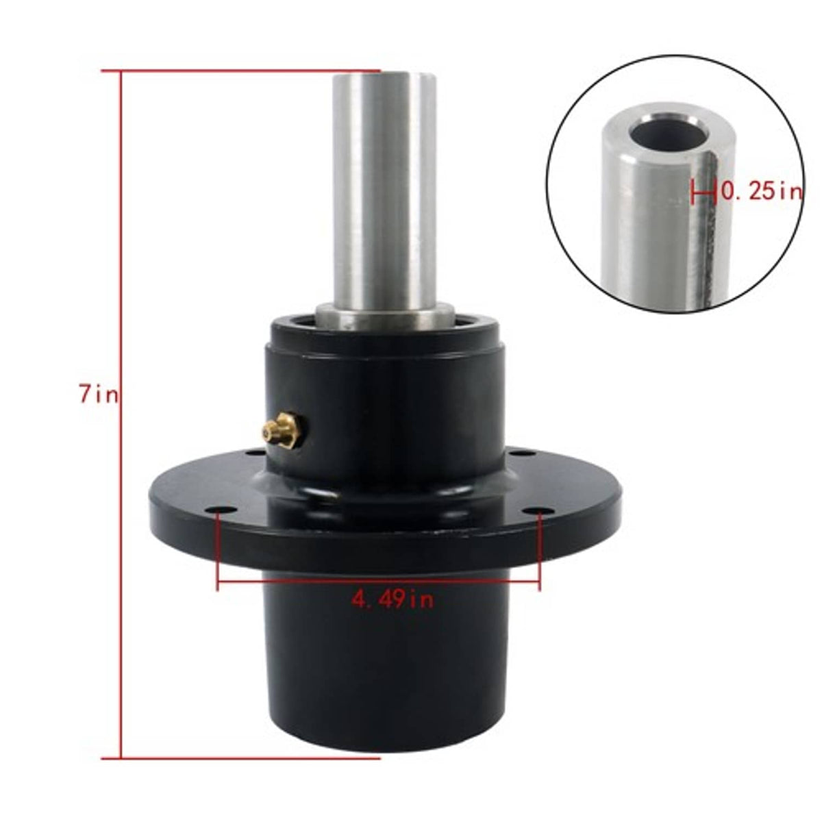 Solid Spare Spindle Assembly 46020 461663 46400 46631 Deck main axis