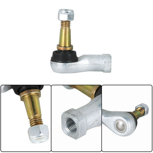 Solid Spare New For EZGO TXT Golf Cart Tie Rod Ends (Driver & Passenger Side) Years 2001-Up