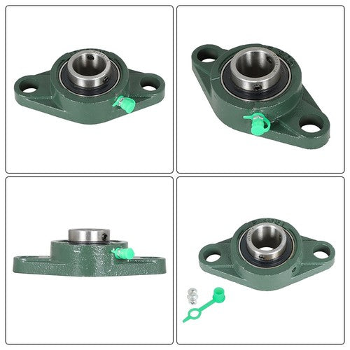 Solid Spare UCFL205-16 Pillow Block Flange Bearing 1" Bore 2 Bolt Solid Base 10PCS