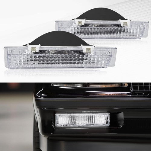 Solid Spare New FITS 1981-1988 Monte Carlo SS Front Park and Turn Signal Light Set
