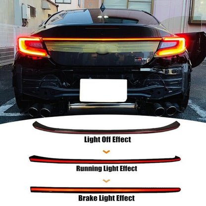 For 2022-2024 Subaru BRZ Toyota GR86 LED Trunk Light Bar Rear Brake Lamp Trim