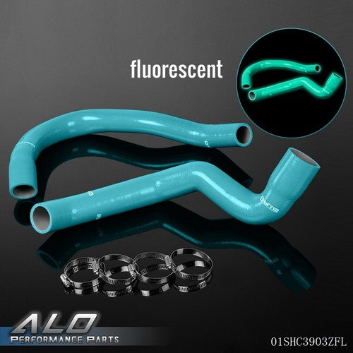 Solid Spare 2pcs Silicone Radiator Hose+Clamps Kit Fit For 1991-2001 Jeep Cherokee XJ 4.0 l6
