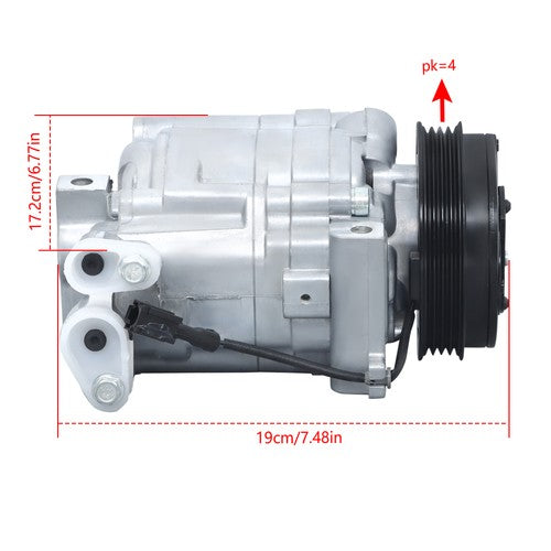 Solid Spare For Subaru Impreza 2007 2008-2013 2014 97485 73111FG001 A/C Compressor w/Clutch