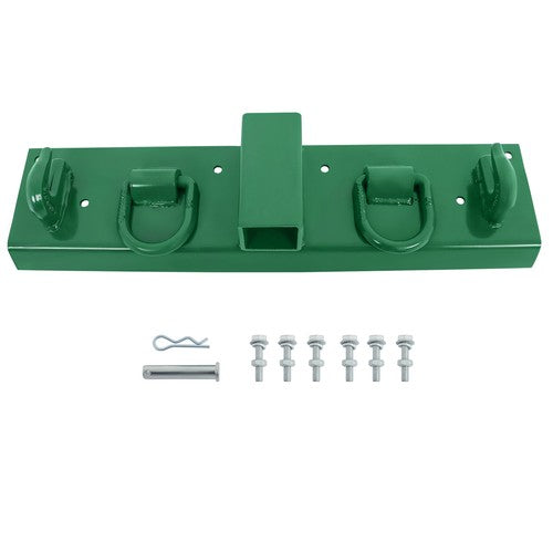 Solid Spare Bolt on Grab Hooks & D Rings & 2" Receiver Fits for John Deere Compact Tractor