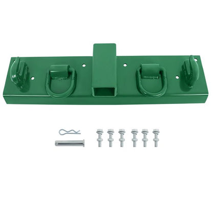 Solid Spare Bolt on Grab Hooks & D Rings & 2" Receiver Fits for John Deere Compact Tractor
