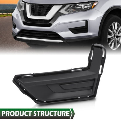 Solid Spare Fit For 2017-2020 Nissan Rogue NI1038148 Front Left Driver Side Fog Light Cover