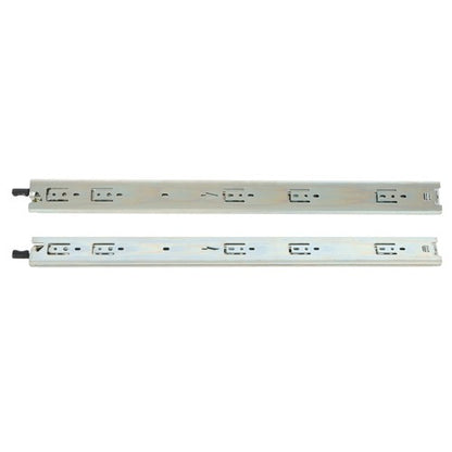 Solid Spare 1 Pair 24 Inch Locking Drawer Slides Full Extension & Lock 150lbs Capacity