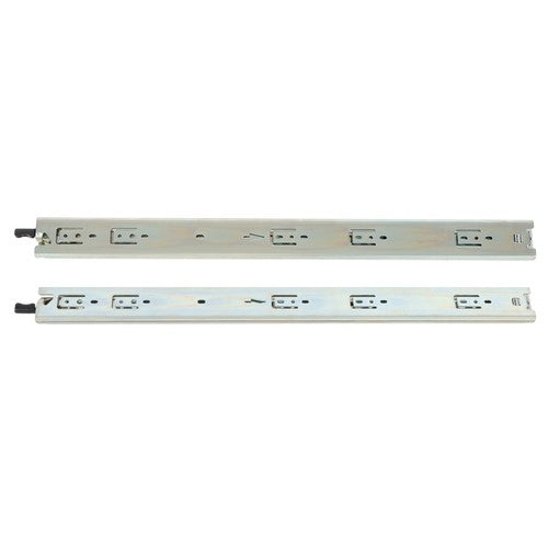 Solid Spare 1 Pair 24 Inch Locking Drawer Slides Full Extension & Lock 150lbs Capacity