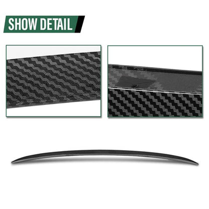Solid Spare Rear Trunk Spoiler Wing Carbon Look Fit For 2007-2013 BMW 3 Series E92 M3 Style