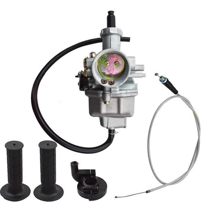 Solid Spare Carburetor For Honda XR100R CRF100F XR100 With Handlebar Grips & Throttle Cable