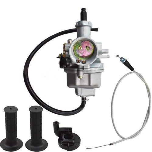 Solid Spare Carburetor For Honda XR100R CRF100F XR100 With Handlebar Grips & Throttle Cable