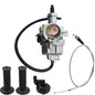 Solid Spare Carburetor For Honda XR100R CRF100F XR100 With Handlebar Grips & Throttle Cable