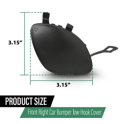Solid Spare Fit For 17-20 Mercedes Benz E300 E350 E400 E450 Front Bumper Tow Hook Eye Cover