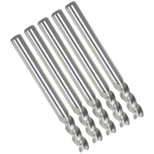 Solid Spare 5 Pack 3/16" 3 Flute Regular Length Carbide End Mill For Aluminum USA
