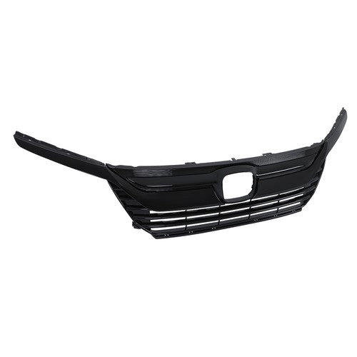 Solid Spare For Honda Odyssey 2018 2019 2020 Gloss Black Plastic Front Bumper Grille New