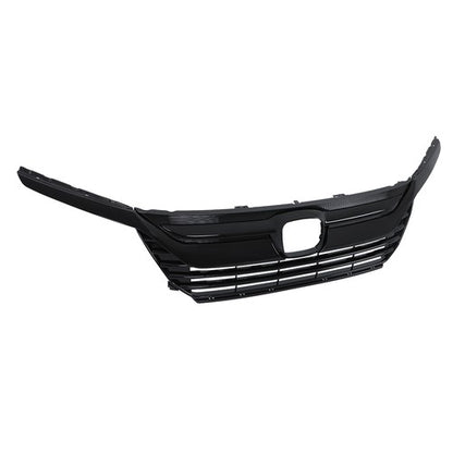 Solid Spare For Honda Odyssey 2018 2019 2020 Gloss Black Plastic Front Bumper Grille New