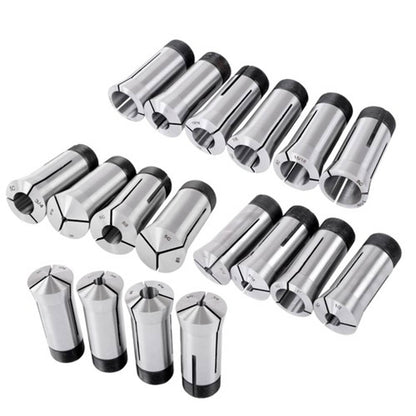 Solid Spare Precision 5C Collet Set .0006" TIR Certificate 18 Pcs 1/16~1-1/8" × 16ths
