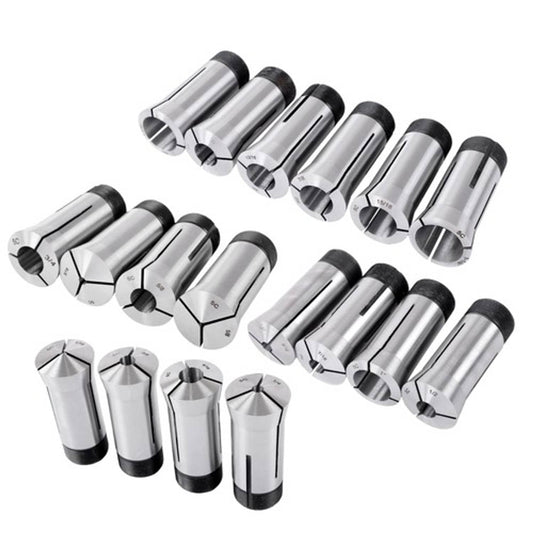 Solid Spare Precision 5C Collet Set .0006" TIR Certificate 18 Pcs 1/16~1-1/8" × 16ths